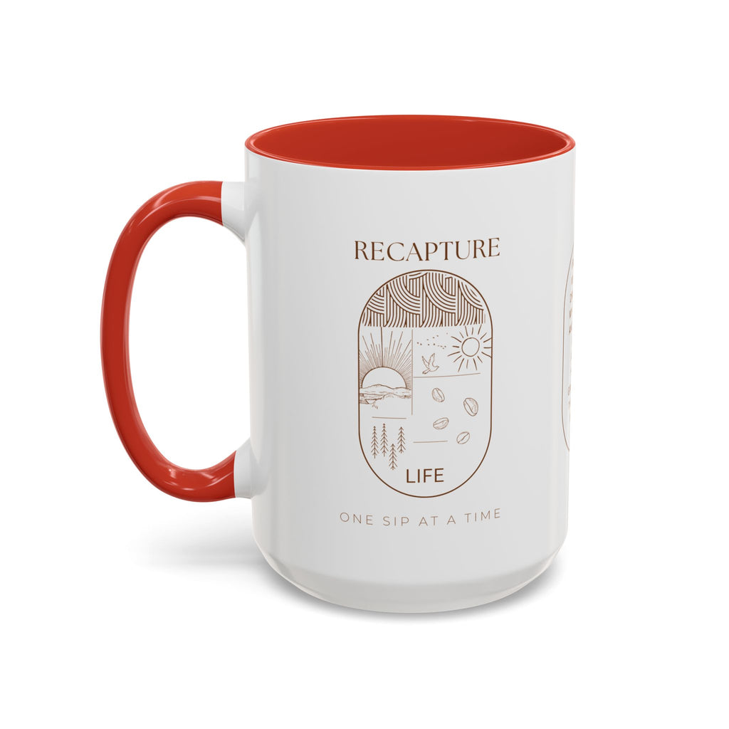 Thankful for Being Sober Recovery Accent Coffee Mug
