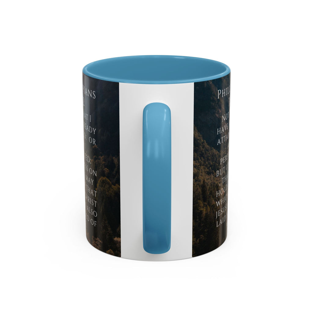 Philippians Bible Verse Mountain Mug – Ceramic Accent Cup