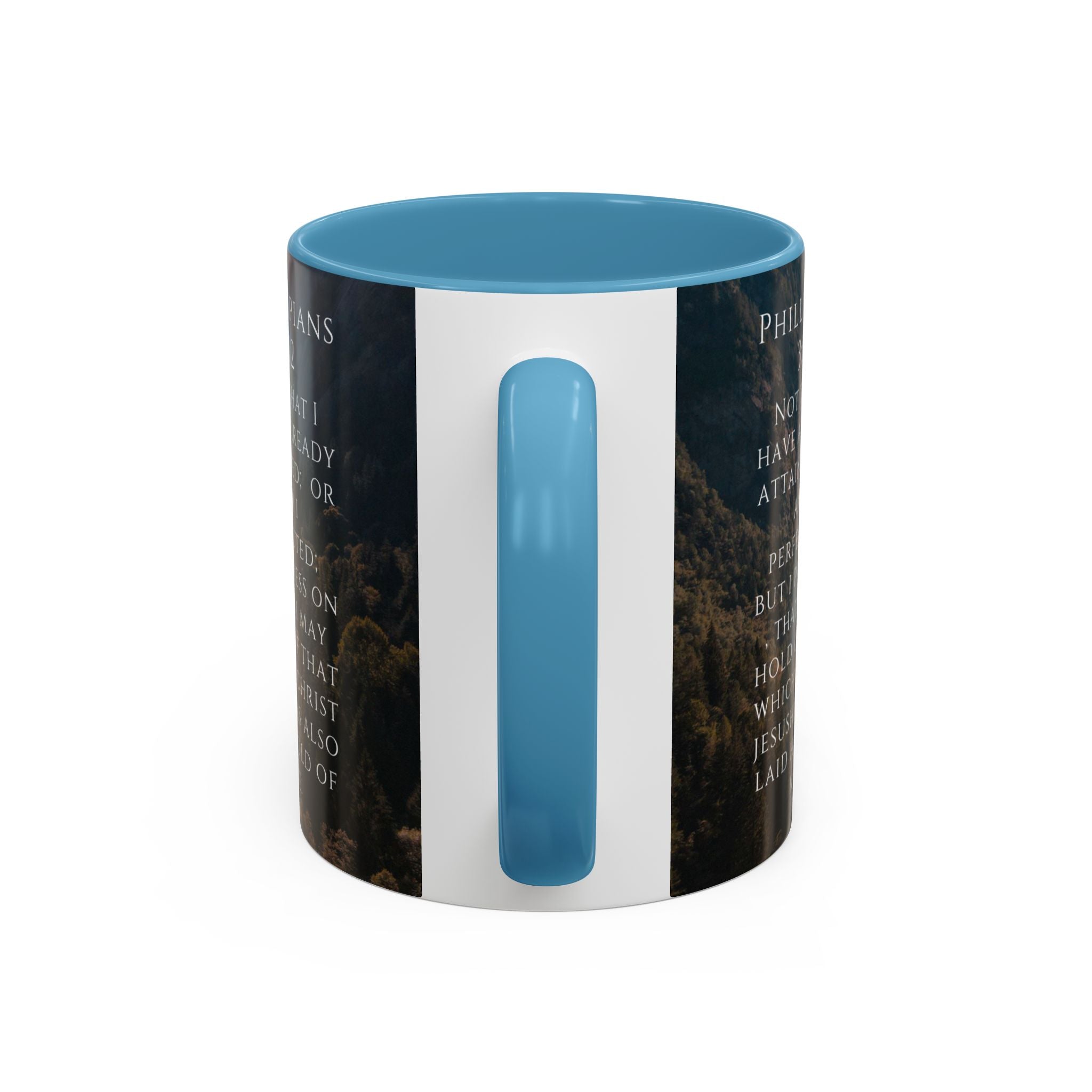 Philippians Bible Verse Mountain Mug – Ceramic Accent Cup