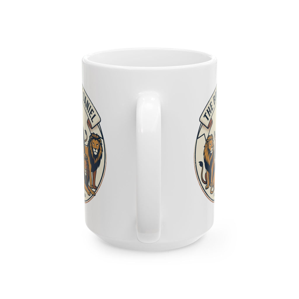 Vintage Lion Crest Ceramic Coffee Mug
