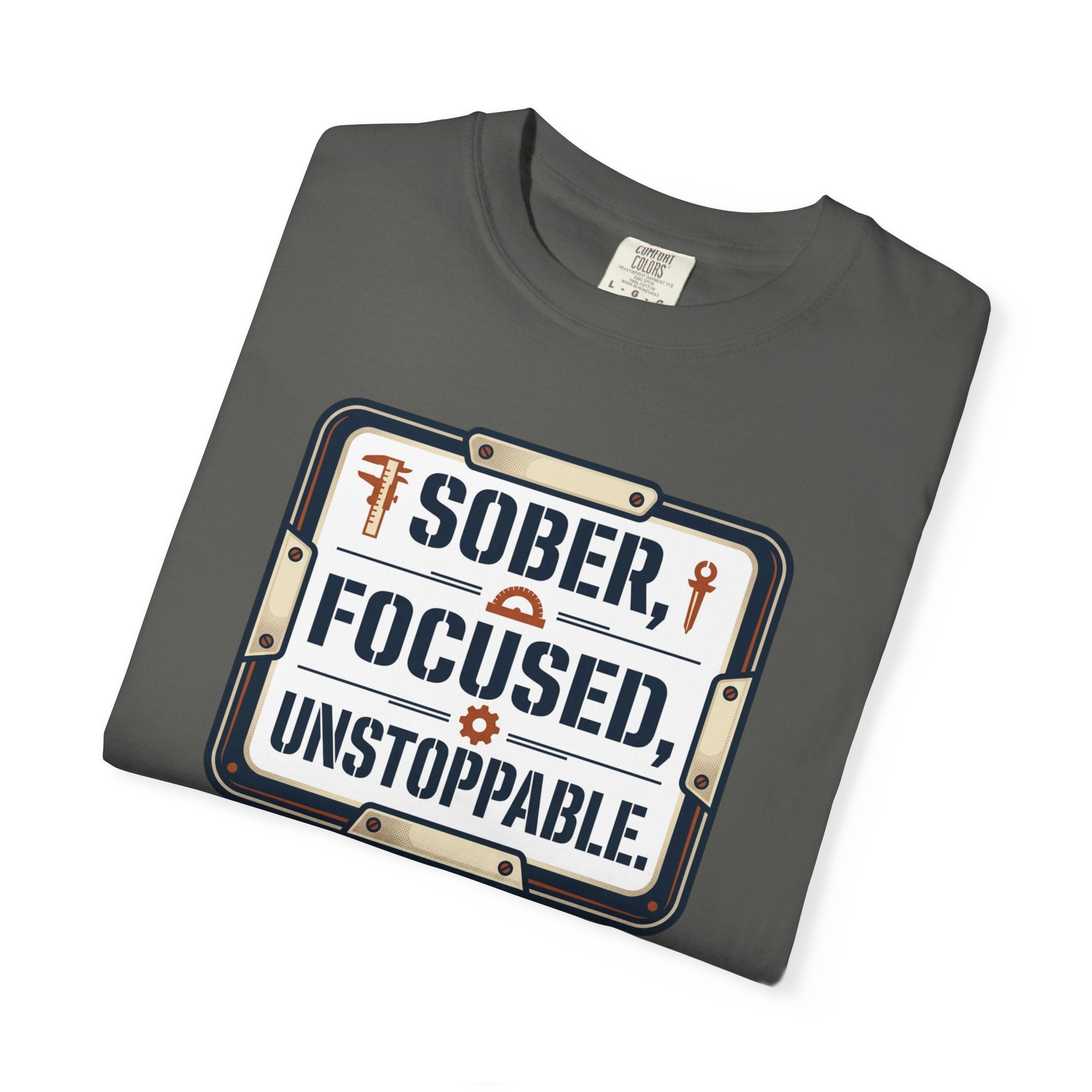 Sober Focused Unstoppable Graphic Tee – Relaxed Fit
