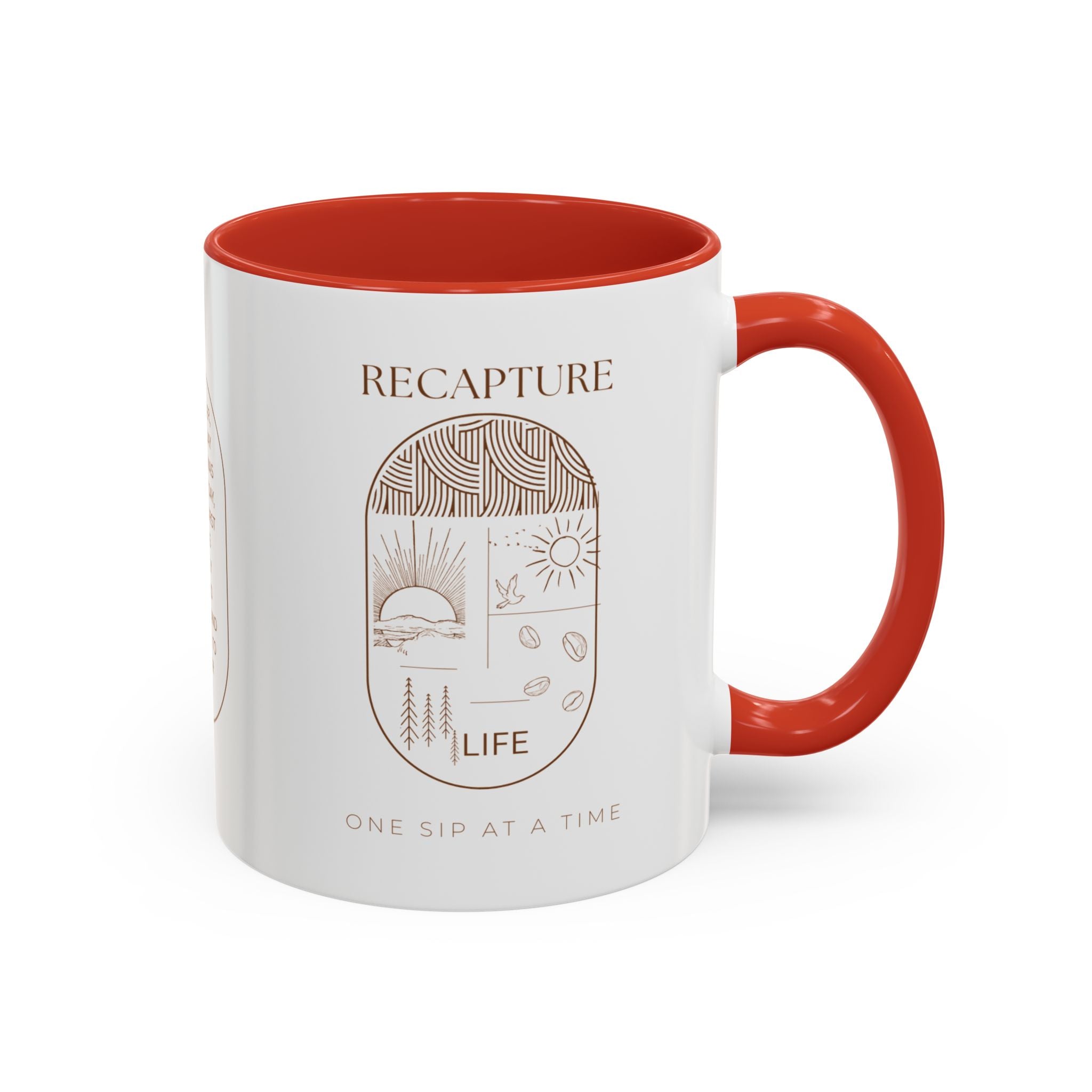 Thankful for Being Sober Recovery Accent Coffee Mug