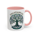 With Godliness There Is Contentment Christian Mug