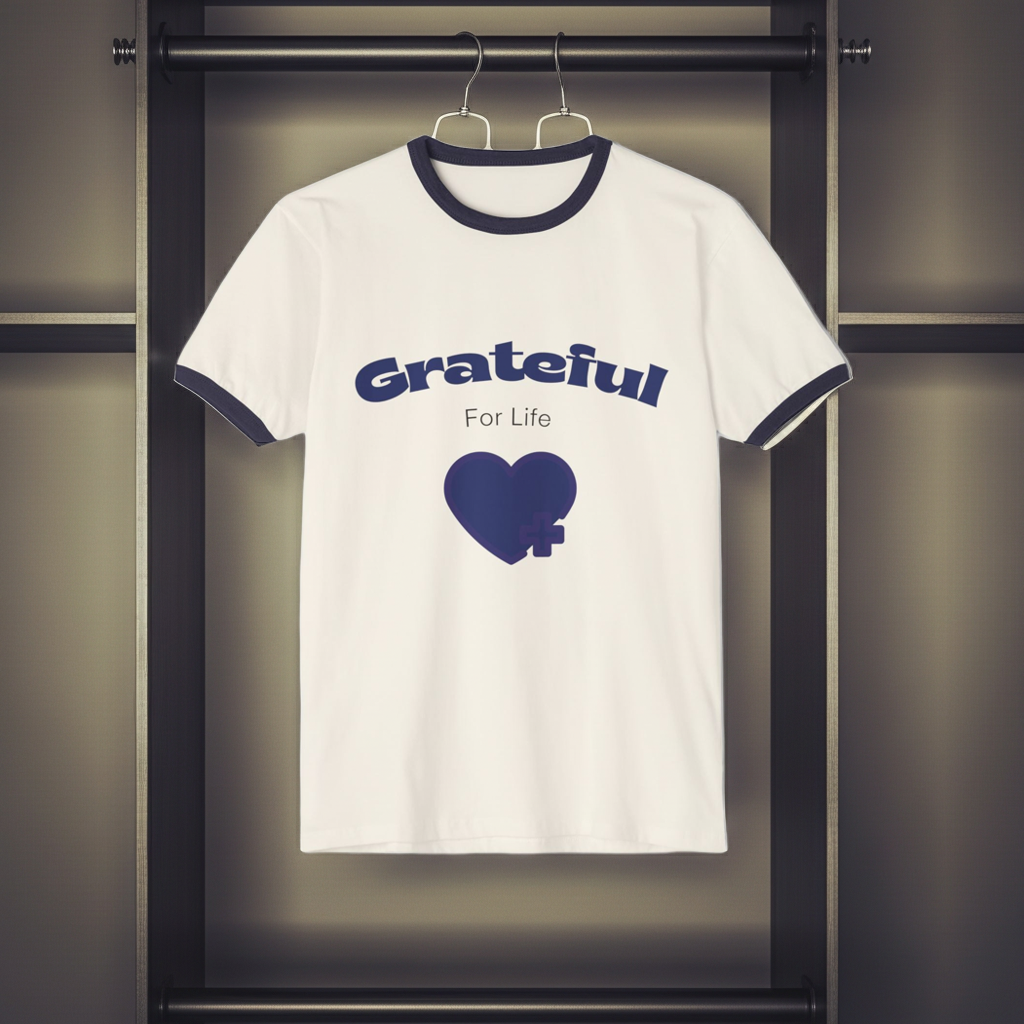 Love Your Life Ringer T-Shirt – Retro Inspirational Tee