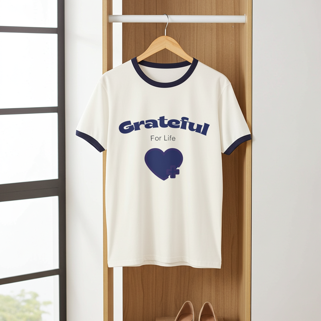 Love Your Life Ringer T-Shirt – Retro Inspirational Tee