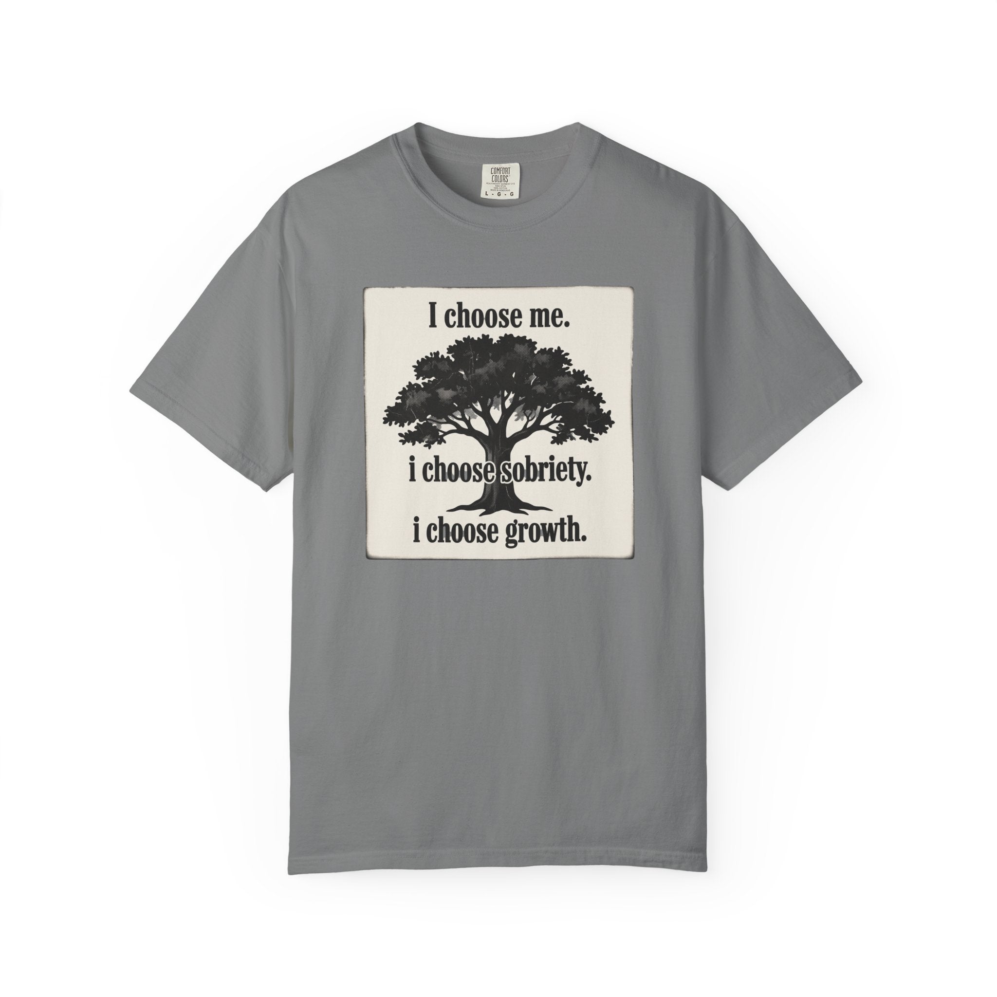 Sobriety Recovery T-Shirt – I Choose Me Tree Design