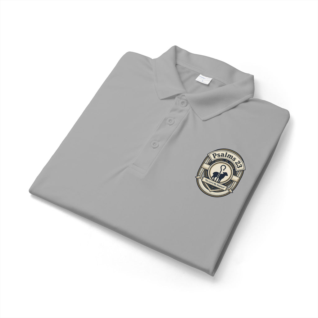 Psalms 23 Embroidered Polo Shirt – Lightweight & Quick-Dry