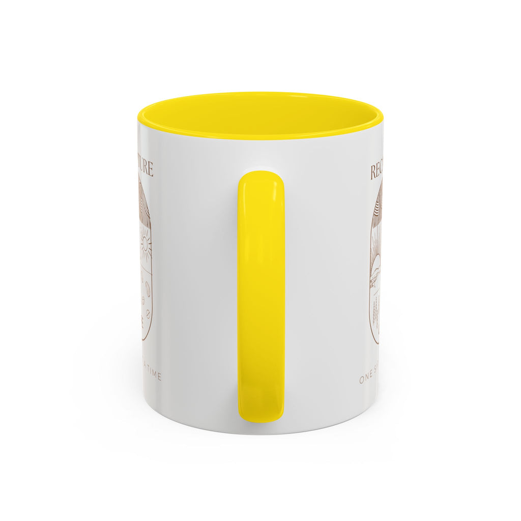 Thankful for Being Sober Recovery Accent Coffee Mug