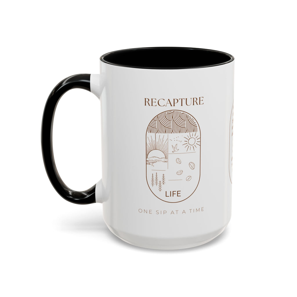 Thankful for Being Sober Recovery Accent Coffee Mug