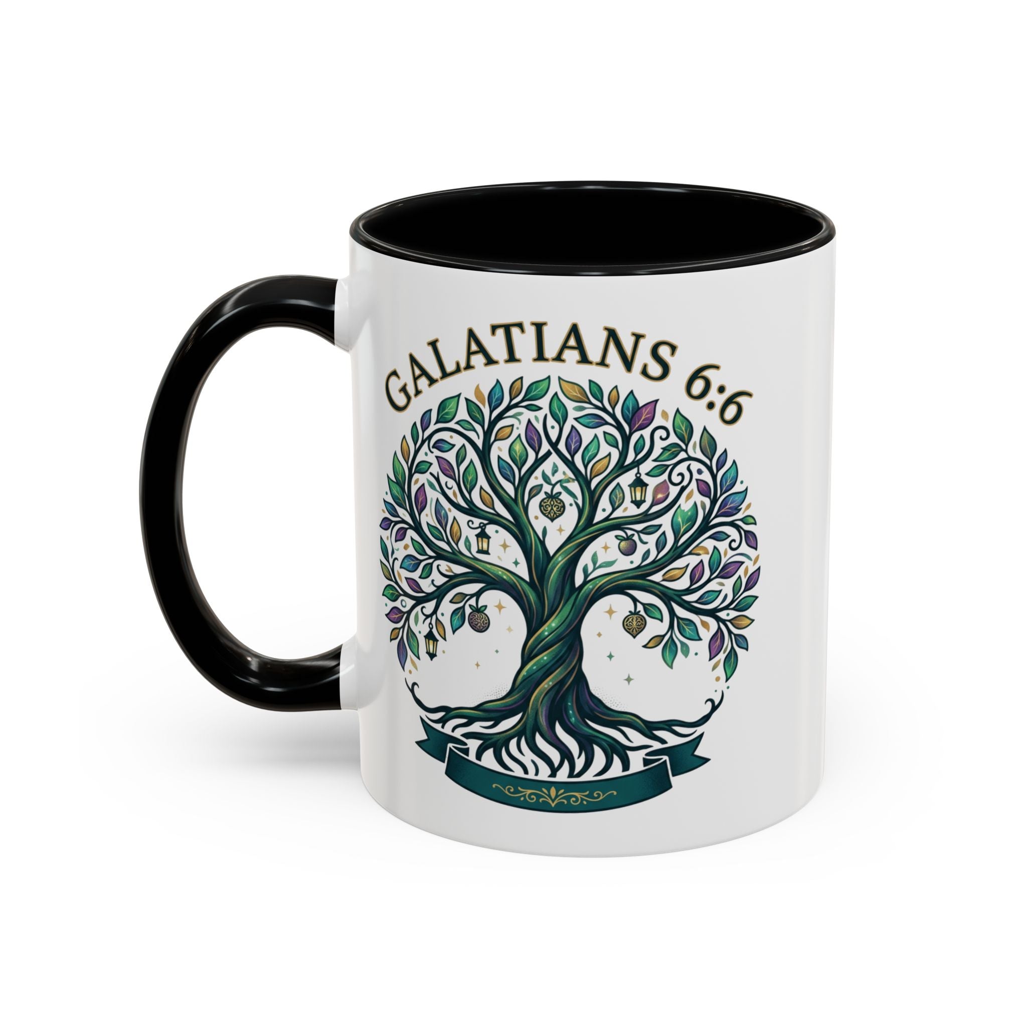 With Godliness There Is Contentment Christian Mug