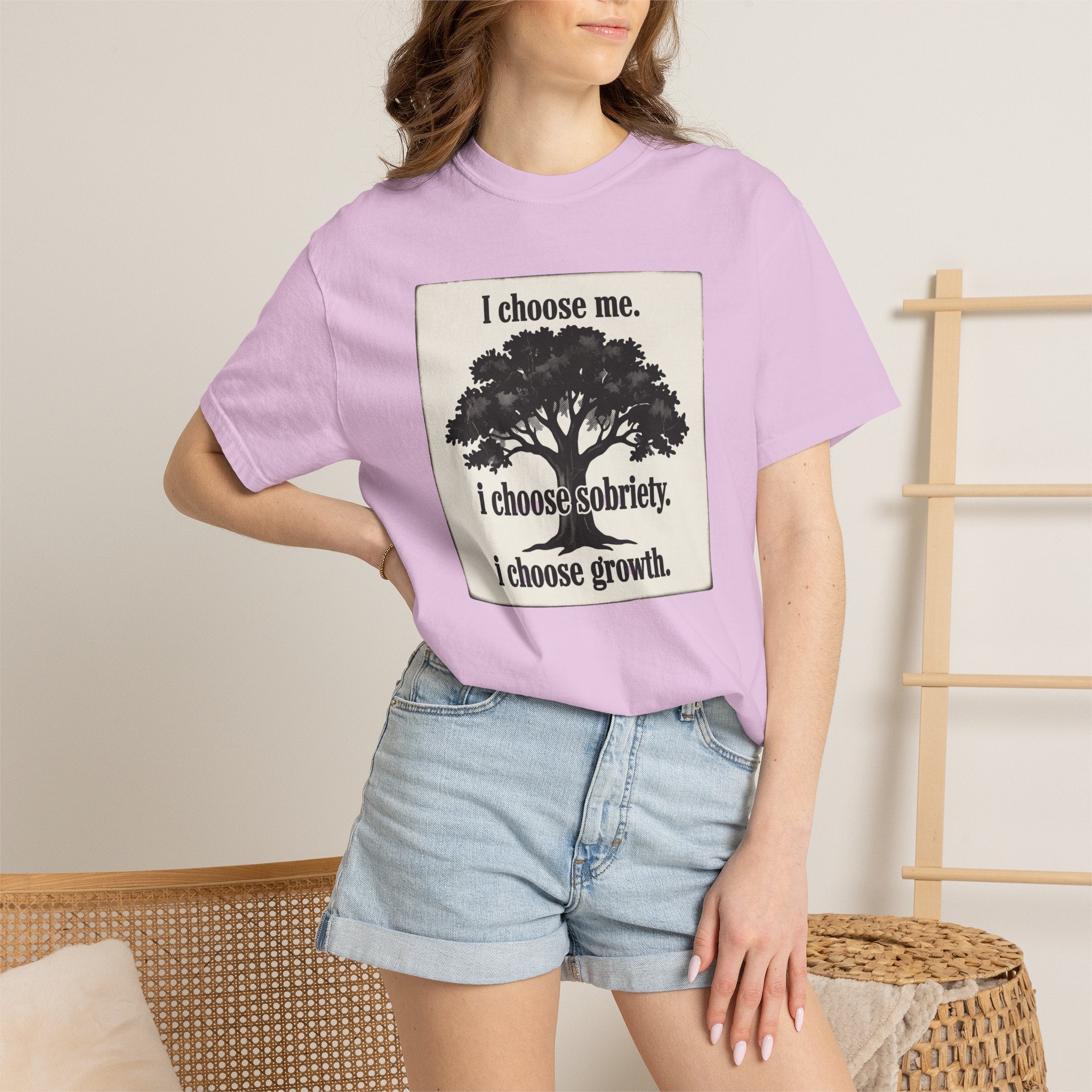 Sobriety Recovery T-Shirt – I Choose Me Tree Design