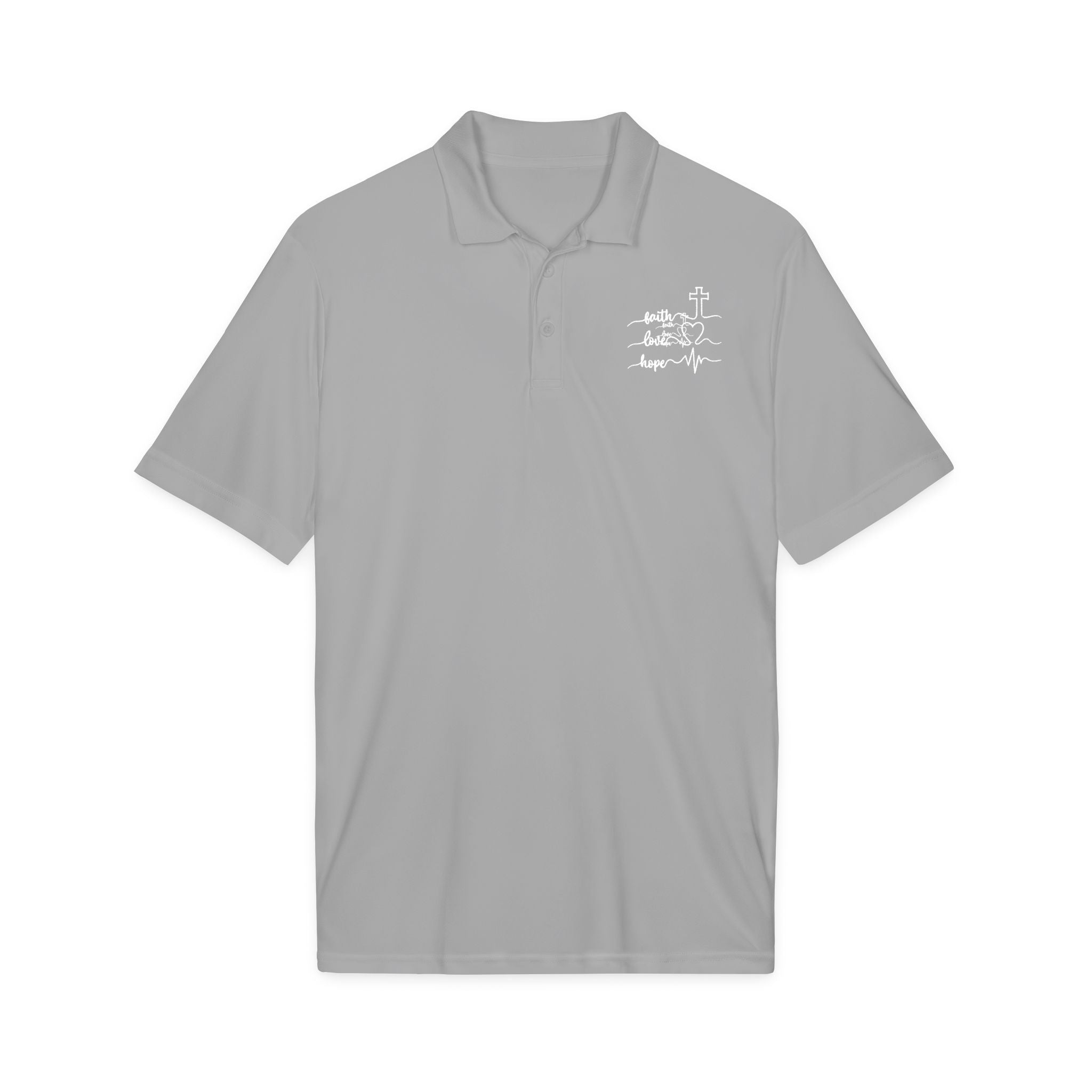 Faith Heartbeat Christian Polo Shirt – Lightweight Performance