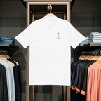 Believe Faith Embroidered Pique Polo Shirt