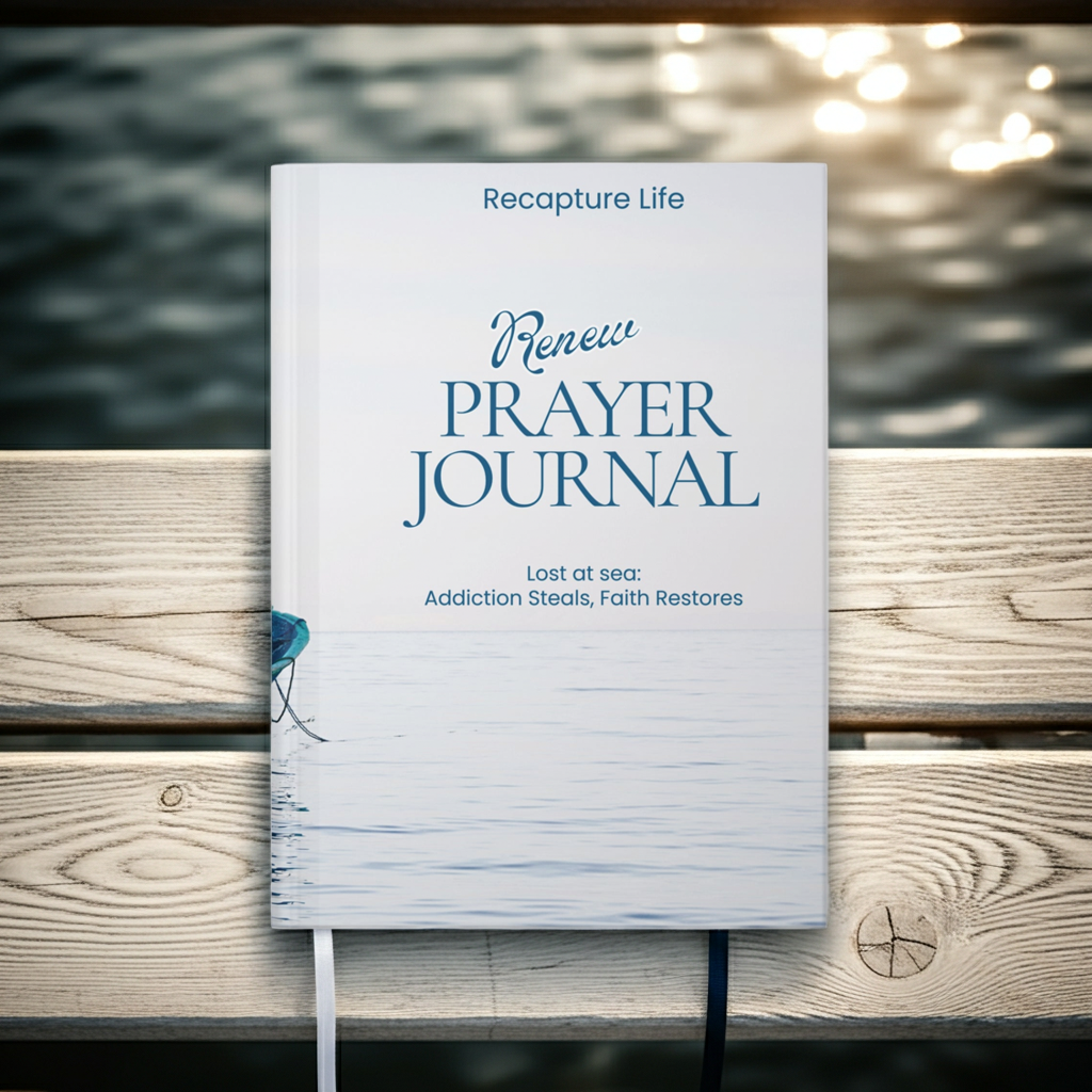 Renew Prayer Journal Hardcover Notebook for Faith & Recovery