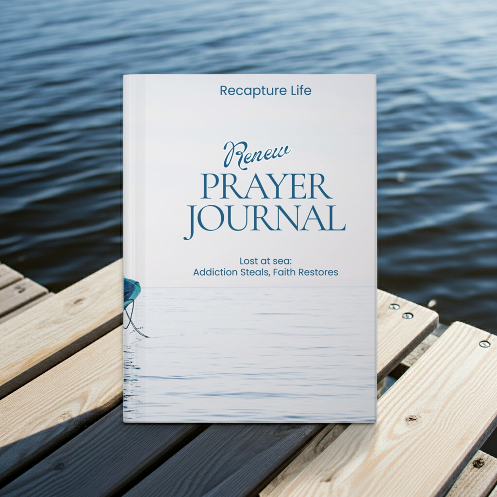 Renew Prayer Journal Hardcover Notebook for Faith & Recovery