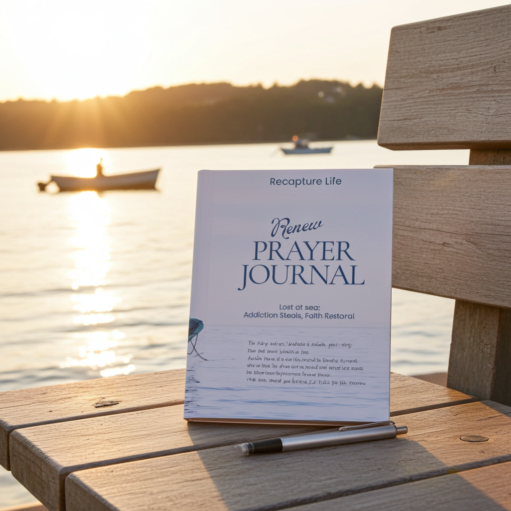 Renew Prayer Journal Hardcover Notebook for Faith & Recovery