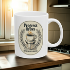 Ceramic Mug — "Stay Positive, Stay Consistent" Inspirational Quote