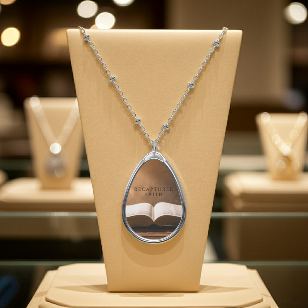 Sobriety Recovery Oval Necklace By Grace I’m Found