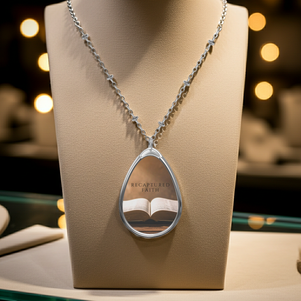 Sobriety Recovery Oval Necklace By Grace I’m Found
