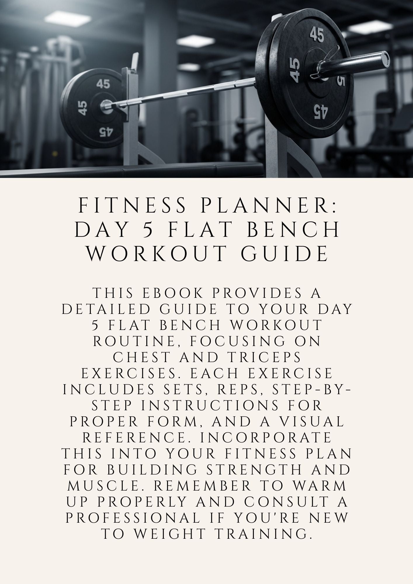 Flat Bench Press Workout Guide For Chest Strength