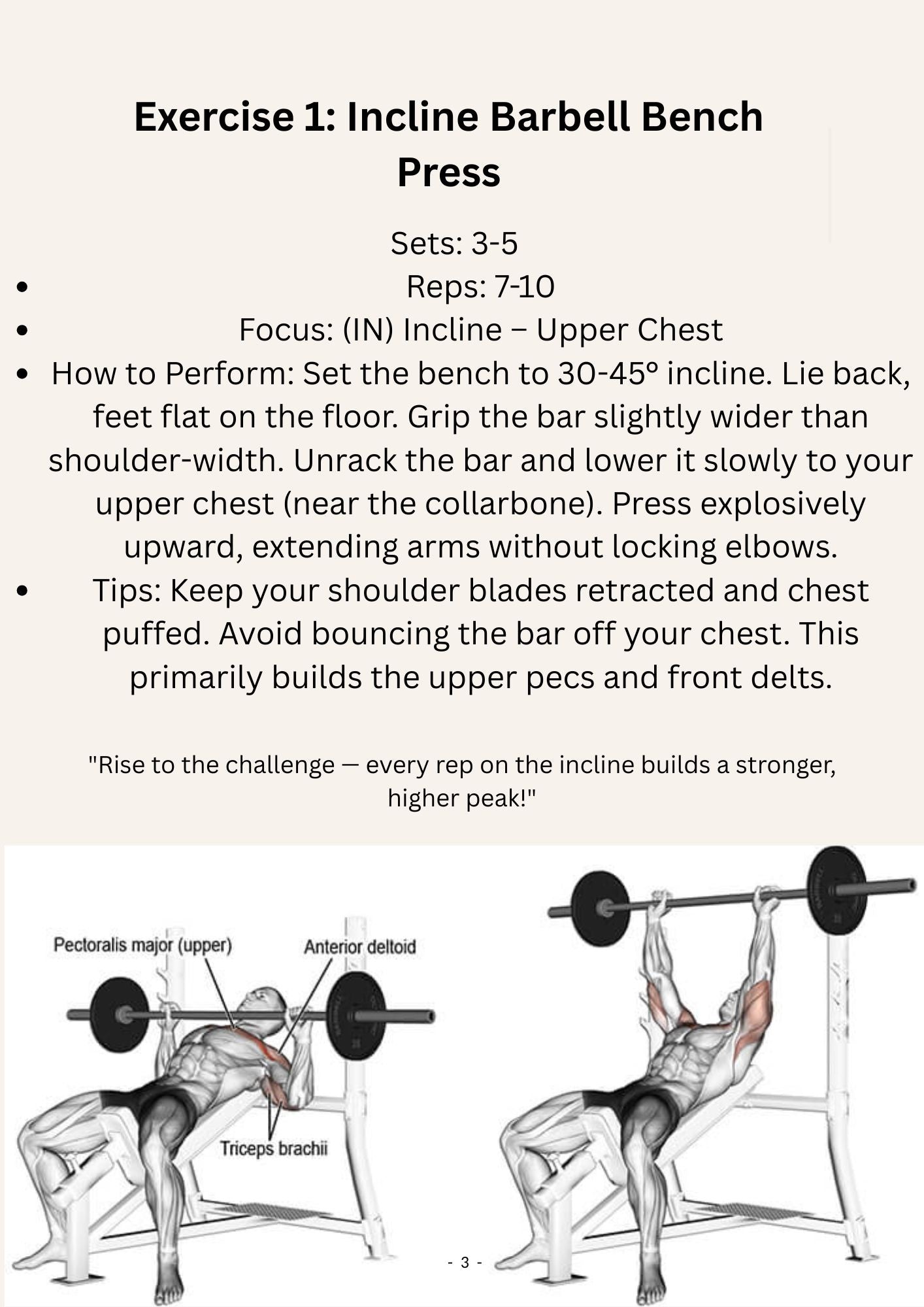Day 1 Incline & Decline Workout Guide for Recovery