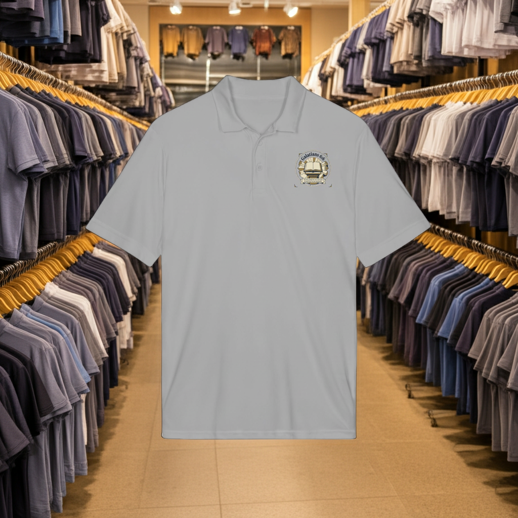 Bible Verse Polo Shirt – Lightweight Faith-Inspired Top