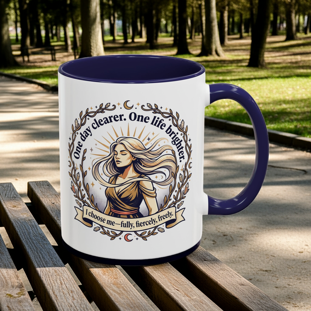Inspirational Feminine Coffee Mug – Motivational Quote Design