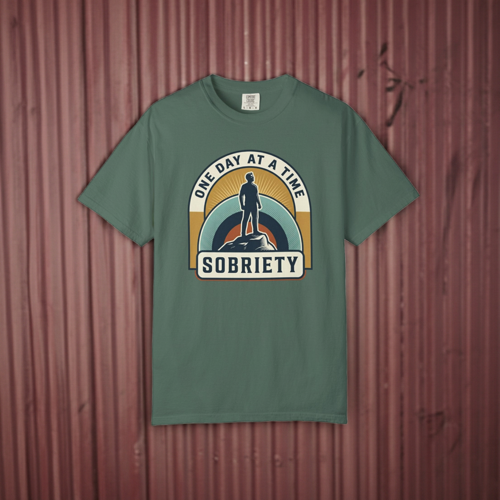 Living Sober Grateful Reminder Heavyweight T-Shirt
