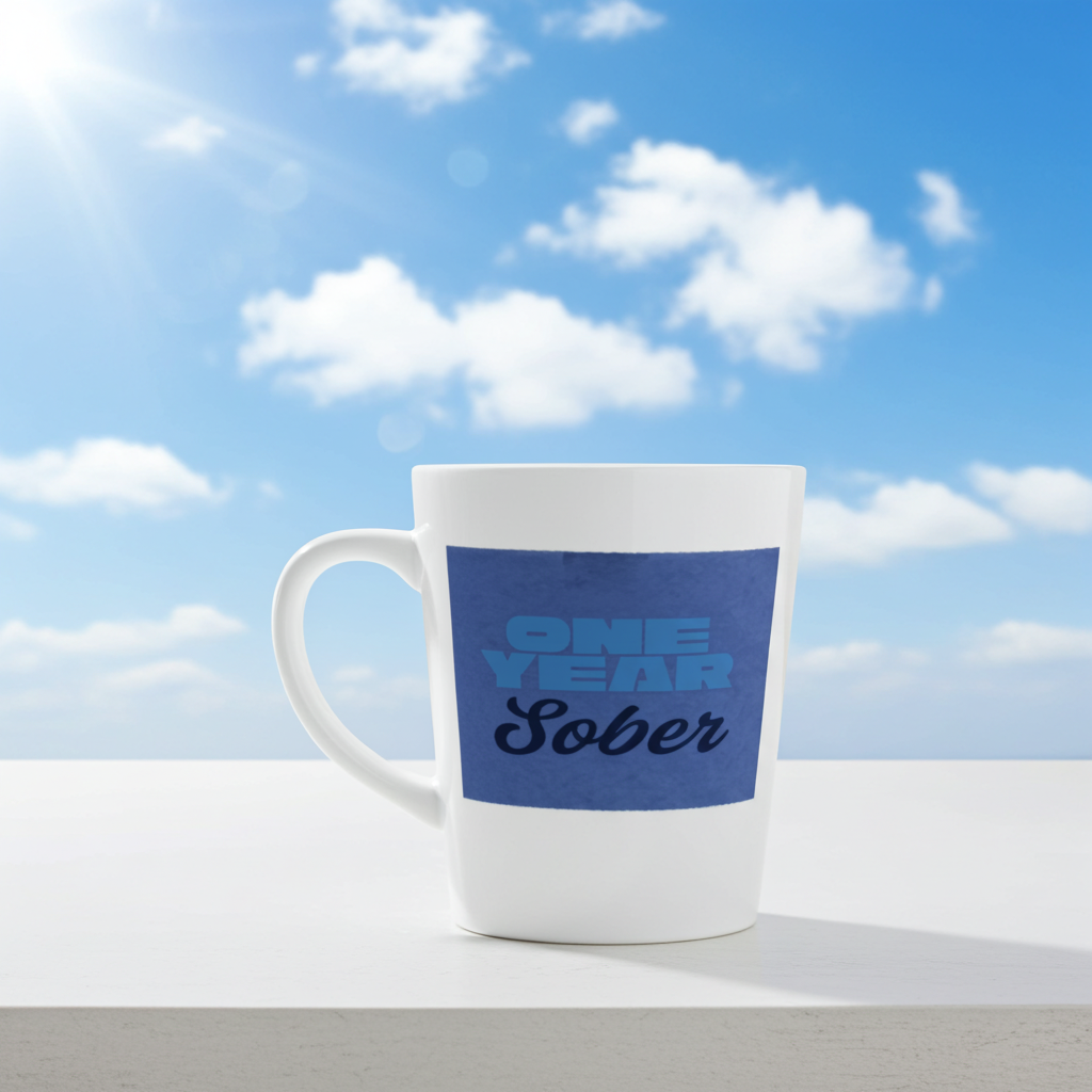 Year Of Recovery Ceramic Latte Mug 12oz