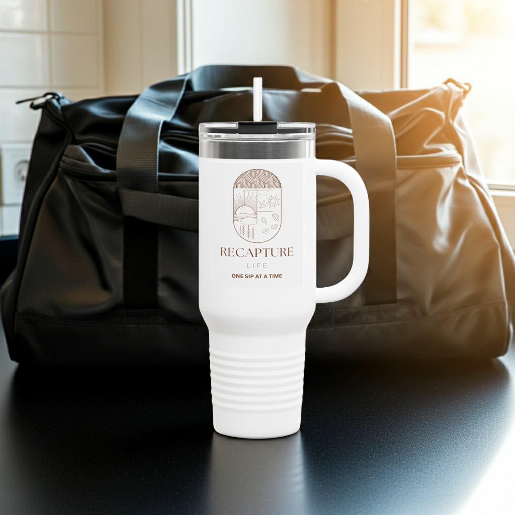 40oz Insulated Travel Mug – Recovery-Inspired Design