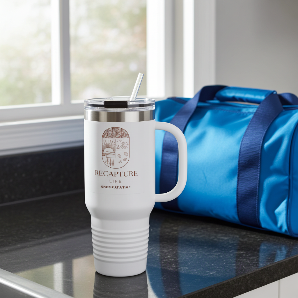 40oz Insulated Travel Mug – Recovery-Inspired Design