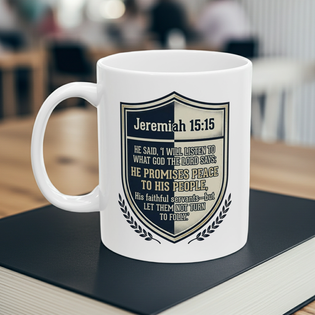 Inspirational Ceramic Mug – Uplifting Daily Verse