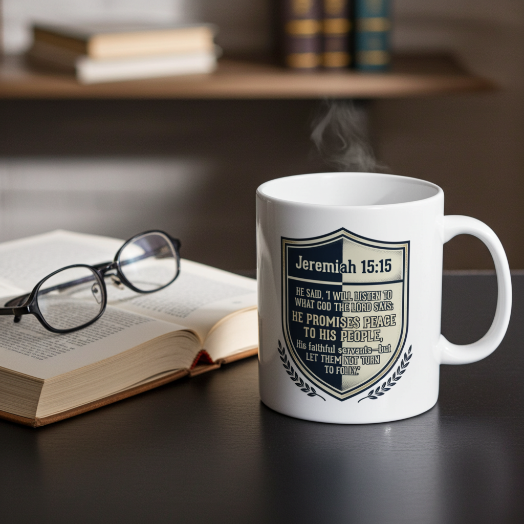 Inspirational Ceramic Mug – Uplifting Daily Verse