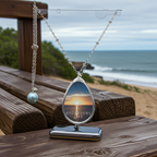 Recovery Oval Necklace "Recapture Life" Sobriety Pendant